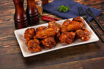 Hot and spicy Buffalo chicken wings