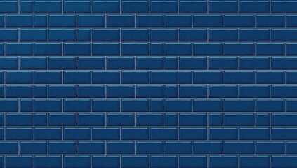 Classic blue ceramic tile pattern, ideal for interior design applications