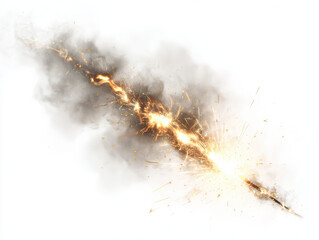 Dynamic sparkler flame clipart glowing light sparks abstract digital art close-up festive celebration