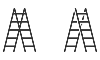 Ladder icon isolated on a white background vector illustration