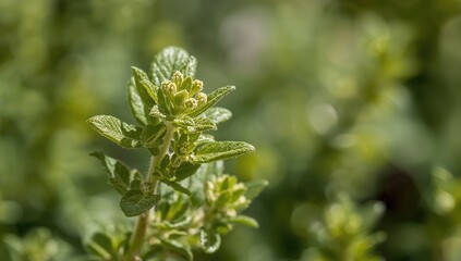 Common marjoram leaves, beneficial culinary herb for flavor enhancement