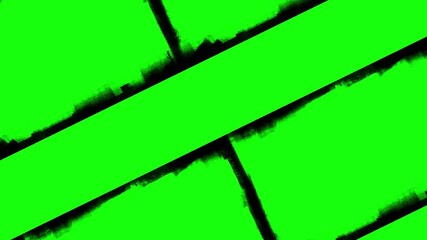 Abstract Green Geometric Pattern with Dark Edges.