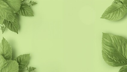 Bright Lime Green Background with Space for Calligraphy