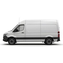 Fototapeta premium Premium White Delivery Van Branding Mockup