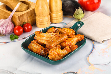 Grilled spicy chili chicken wings