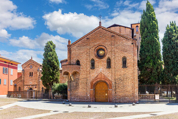 S. Stefano Basilica in Piazza Santo Stefano, Bologna on a sunny day