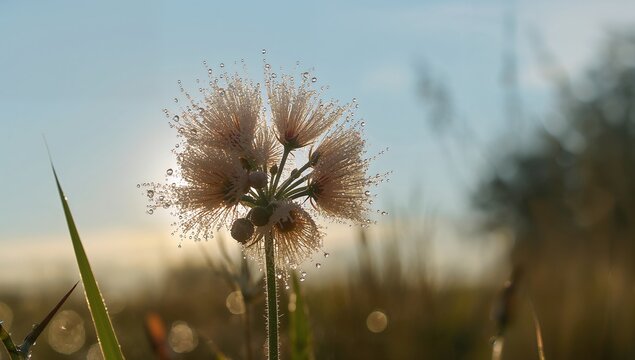 Morning dew on grass blades, showcasing seasonal beauty, Earth Day