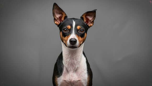 American Terrier breed, showcasing energetic posture and playfulness, ideal for companionship