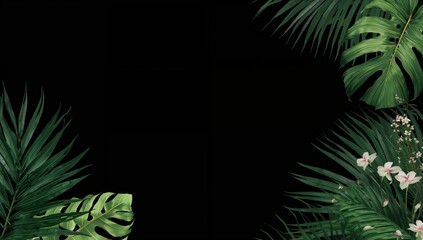 Exotic black banner, suitable for cover design layouts