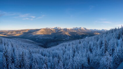 Mountain landscape in winter, showcasing natural beauty and erosion risk
