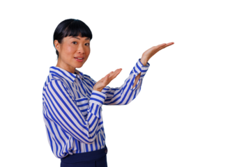 Businesswoman holding laptop and looking at camera, representing remote work, online learning, and digital marketing