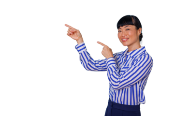 Woman with curly hair standing and working on a laptop, a professional businesswoman focused on digital tasks