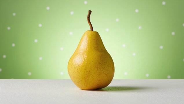 Pear in bright light, healthy fruit choice, seasonal freshness