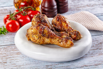 Baked chicken drumsticks with spices