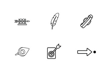 Massive Line Art Vector Icon and Coloring Page Bundle - Sewing, Archery, and Diverse Lifestyle Collection