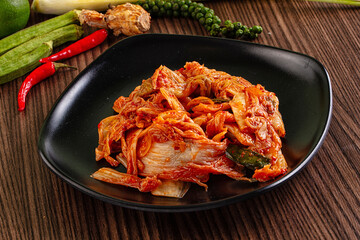 Fermented spicy Korean Kimchi cabbage