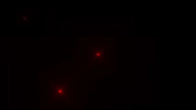 Red glowing light particles on dark black background, soft neon green flare effect, abstract light dots, futuristic spark elements, minimal glowing stars for digital design and backgrounds