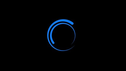 A single gradient circle rotating and looping.Loading Circle gradient.Waiting for download, charging upload download loading bar . - Powered by Adobe
