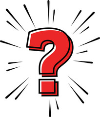 red question mark