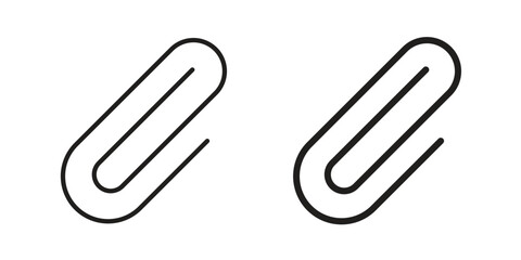 Clip icon for template. Icon vector graphic set