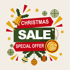 Flat Christmas sale