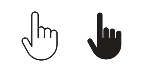 Fototapeta premium Cursor icon pictogram in trendy outline style. icon, sign or symbol.