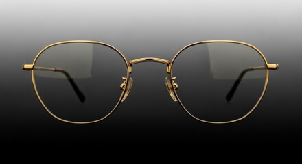 glasses on black