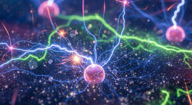 radiation burst neon lines