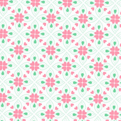 seamless pattern with flowers