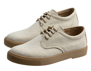 Casual Jute Canvas Shoes Side View PNG