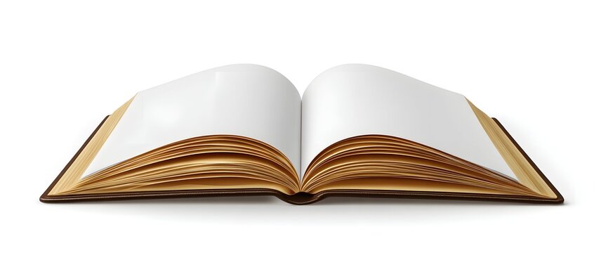 An open book blooms like a garden of stories on a white canvas.