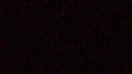 Abstract red dotted blinking light on a dark background lights, lamps. digital pattern, techno grid, data, futuristic red, concert. 4k animation video - Powered by Adobe