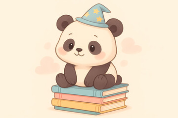 little girl reading a book