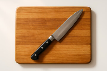 knife on a chopping board