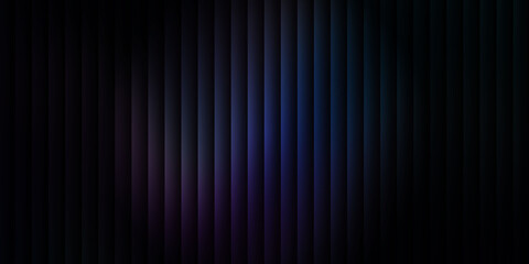 Dark abstract vertical stripe background with blue and purple glowing beam gradient