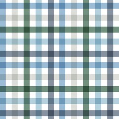 A seamless checkered or plaid pattern featuring a mix of blue, green, grey, and white squares.