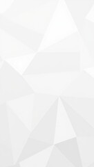 A minimalist geometric background featuring a pattern of soft, overlapping white and light gray triangles, creating a subtle 3D effect with clean, modern lines.