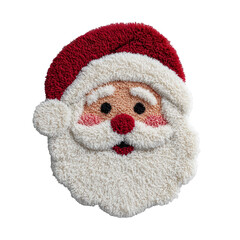 Santa's Joyful Presence: An intricately crafted Santa Claus decor, exuding festive cheer with a rosy-cheeked visage and fluffy beard, perfect for evoking holiday nostalgia.
