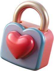 Stylized 3D design shows a soft pink love letter icon.