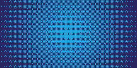 minimalist blue pixelated bitmap gradient texture. Vector blue bitmap design eps 10