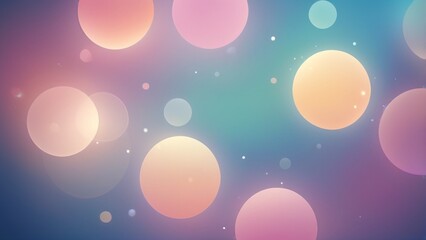 Soft Pastel Bokeh Abstract Background with Smooth Blurred Gradient Lights