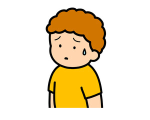 困る　茶髪の男の子
