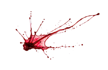 Vibrant red liquid splash frozen in motion, creating an abstract explosion of fluid