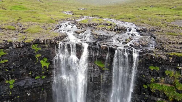 Waterfall Fossa, Faroe Islands