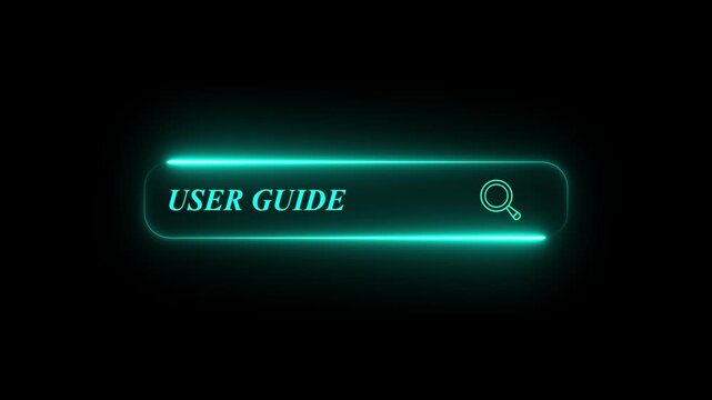 User manual guide concept o the transparent background. Online instruction manual and strategy advice. Motion graphics of user guide for business service. 4k video.