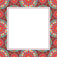 Vector Asian Ornamental Decorative Frame