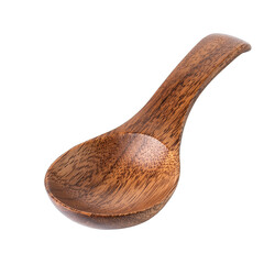 Wooden Spoon Kitchen Utensil With Natural Wood Grain Texture Isolated On Transparent Background