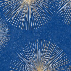 Modern Graduation Achievement Gradient Wallpaper for Seasonal Branding Elements in Royal Blue and Gold