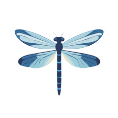 Icon clipart, Minimalistic 2D flat icon featuring a dragonfly isolated on a white background, an element in vector and EPS format. clean vector design, simple illustration style