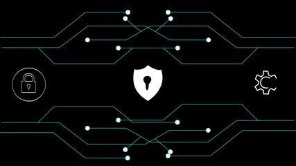 Cyber security network. Data protection concept. Padlock on internet technology networking with cloud computing and data management, cybersecurity  - Powered by Adobe